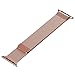 Teslasz 42mm Mesh Replacement Strap Stainless Steel Milanese Loop Strap Magnetic Buckle Wrist Band for Apple iWatch All Models (Rose Gold 42 MM)