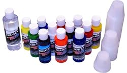 12 Createx Colors Airbrush Paint Set Basic Kit