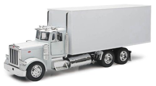 PETERBILT 379 Box Delivery Truck NEWRAY Diecast 1:32 Scale White
