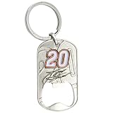 Tony Stewart Dog Tag Bottle Opener Keychain
