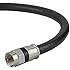 Coaxial Cable (8 Feet) with F-Male Connectors - Ultra Series by Mediabridge - Tri-Shielded UL CL2 In-Wall Rated RG6 Digital Audio / Video - Includes Removable EZ Grip Caps (Part# CJ08-6BF-N1 )