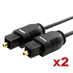 2Pk 3FT Optical Cable Digital Audio Optic Toslink Fiber