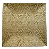 Charge it by Jay Square Gold Mosaic Charger Plates, Set of 4
