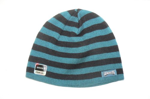 NFL Philadelphia Eagles Striped Womens Ladies Beanie Hat Ski Skull Cap Lid Toque