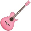 Daisy Rock WildWood Artist Acoustic-Electric Guitar, Pink Burst