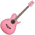 Daisy Rock WildWood Artist Acoustic-Electric Guitar, Pink Burst