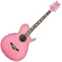 Daisy Rock WildWood Artist Acoustic-Electric Guitar, Pink Burst