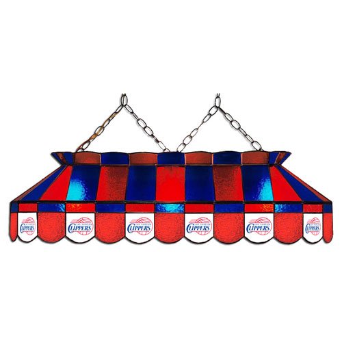 Imperial Los Angeles Clippers Licensed 40-Inch Rectangular Stained Glass Billiard Table Light
