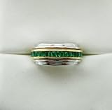 18k White and Yellow Gold Emerald Ring