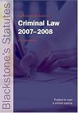 Statutes on Criminal Law (Blackstone s Statute Book)