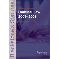 Statutes on Criminal Law (Blackstone's Statute Book)