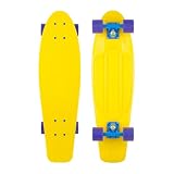 Penny Skateboards Nickel Complete Skateboard - Yellow Deck - Blue Trucks - Purple Wheels
