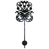 28 Inch Clock Silhouette Temporary Removable Wall Stickers