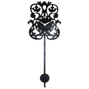 28 Inch Clock Silhouette Temporary Removable Wall Stickers