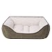 JLA Pets Rectangular Cuddler 14 by 18-Inch Cat Bed, Brown