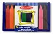 Melissa & Doug Jumbo Triangular Crayons (10 pc)