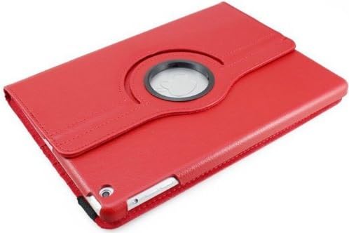 W-RainBow iPad Air Case Litchi Grain 360 Degree Rotating PU Leather Flip Protective Case Cover For Apple iPad Air/iPad 5(Random Gift 1 Piece Car Sticker)