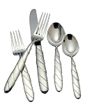 Reed & Barton EveryDay Modern Swirl 18/10 Stainless Steel 45-Piece Flatware Set, Service for 8