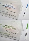 15 x Ovulation / Fertility Tests (20mIU) + 5 x Pregnancy (10mIU) Wide Width Home Urine Test Strips