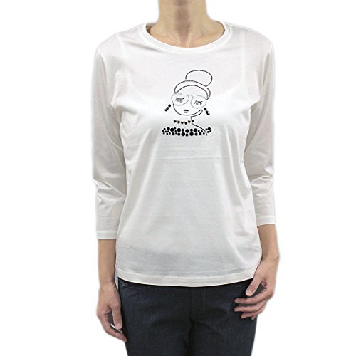 ピッコーネ スタジオ ピッコーネ STUDIO PICONE レディース Ｔシャツ プルオーバー 七分そで コットン 綿 クルーネック ホワイト(白)(pico-w16aw01s)