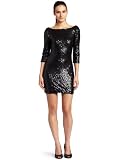 Jessica Simpson Womens Cowl Neck Mini Dress With Sequin