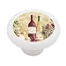 Red and White Wine Decorative High Gloss Ceramic Drawer Knob