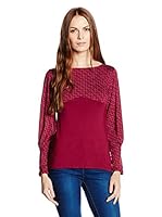 ZERGATIK Camiseta Manga Larga Clone (Frambuesa)