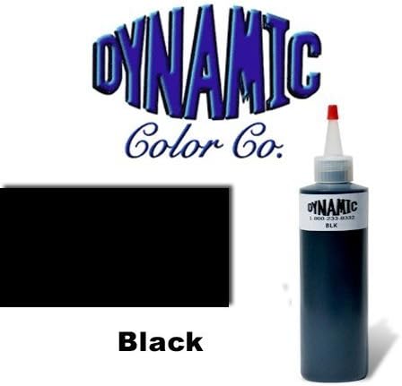 Dynamic Black Tattoo Lining Tribal Shading Ink 8-oz -Tattoo Supplies- by WorldWide Tatoto Supply