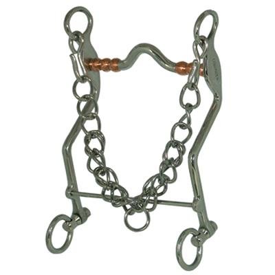Coronet Low Port Paso Fino Bit w/Copper Rollers - 4 3/4