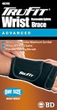 Tru-Fit Aerated Splint Wrist Brace Right, Black, One Size Fits All (Pack of 2)