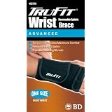Tru-Fit Aerated Splint Wrist Brace Right, Black, One Size Fits All (Pack of 2)
