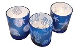 Biedermann & Sons Blue Glass Sea Life Votive Candleholders, Set of 6, 2 3/4 Inch Tall 41gsPAHFDPL. SL160 Biedermann & Sons Blue Glass Sea Life Votive Candleholders, Set of 6, 2 3/4 Inch Tall