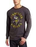 NFL Men's Minnesota Vikings Gridiron Tough III Long Sleeve Basic Tee (Charcoal Heather, X-Large)