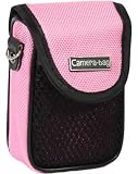 LUPO Digital Camera Case Bag (for Canon, Fuji, Sony, Panasonic, Samsung, Nikon, Pentax, Lumix, Kodak, Olympus & all other Compact Digital Cameras - Internal Size: 100 x 65 x 35mm) PINK