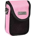 LUPO Digital Camera Case Bag (for Canon, Fuji, Sony, Panasonic, Samsung, Nikon, Pentax, Lumix, Kodak, Olympus & all other Compact Digital Cameras - Internal Size: 100 x 65 x 35mm) PINK