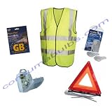 European 5 Piece Blue GB Emergency Travel Kit Essential Items - H4