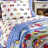 Olive Kids Trains, Planes & Trucks Queen Comforter/Sheetset