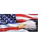 American Flag Wave Rear Window Vinyl Graphic Decal