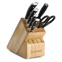 Wusthof Classic Ikon 7-Piece Block Set, Black
