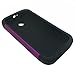 Rugged Case for Straight Talk Moto E Xt830c Crystal-purple-black Silicone Hybrid Cover