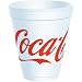 Dart 12J16C 12-Ounce Capacity 4.2 Inch Height Coca Cola Stock Printed Foam Cup 25-Pack (Case of 40)