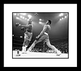 Muhammad Ali - Black and White Ali/Frazier I - Framed 8x10 Photograph