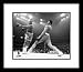 Muhammad Ali - Black and White Ali/Frazier I - Framed 8x10 Photograph