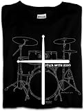 Christian T-shirt Drums Stick With Jesus