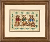 SEE NO EVIL... MINI COUNTED CROSS STITCH KIT-7X5