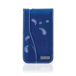 Marware Accent Leather Flip-Top Case for iPhone 3G, 3G S (Blueberry)