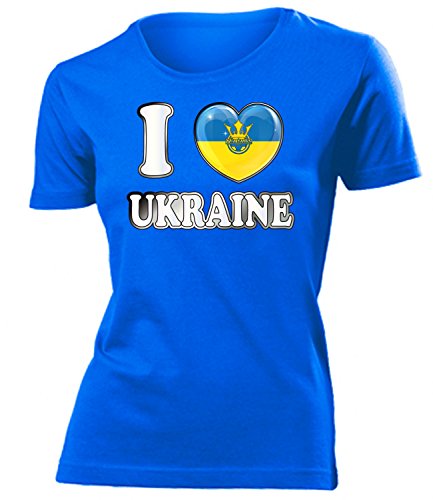 FUSSBALL – I LOVE UKRAINE FANSHIRT 5010(F-B) Gr. M