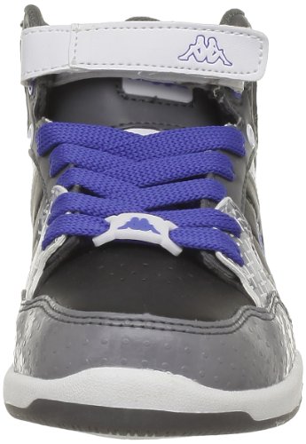 Kappa Skom, Chaussures montantes garçon - Noir (Black/Dk Grey/White/Blue), 28 EU