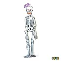 Skeleton with Bat Decoration - Halloween Skeleton Decorations & Props