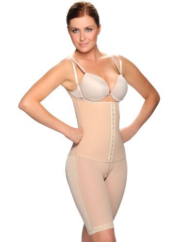 Vedette Womens 705 Sophie Open Bust Long Leg Body Shaper